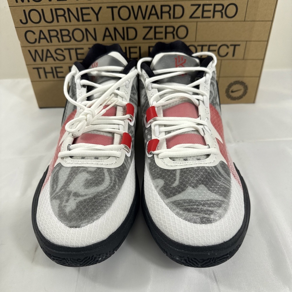Nike Kyrie 8 Shoes White University Red Women 15. M14 Sneakers Basketball DJ6017 - Picture 3 of 10